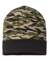CAP AMERICA RKC12 USA-Made Camo Cuffed Beanie