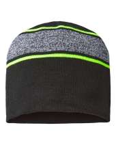 CAP AMERICA RKV9 USA-Made Variegated Striped Beanie