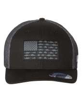 Columbia 183681 PFG Fish Flag Mesh Flexfit® Cap