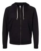 Independent Trading Co. SS1000Z Icon Lightweight Loopback Terry FULL-Zip Hooded Sweatshirt