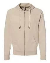 Independent Trading Co. SS1000Z Icon Lightweight Loopback Terry FULL-Zip Hooded Sweatshirt