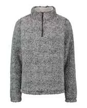 MV Sport W18133 Women's Addison Faux Sherpa Quarter-Zip Pullover