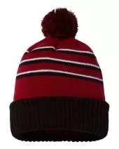 Richardson 134 Stripe Pom Cuffed Beanie