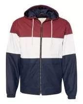 Weatherproof 20601 Vintage Colorblocked Hooded Rain Jacket
