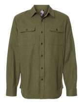 Burnside 8200 Solid Long Sleeve Flannel Shirt