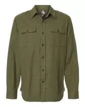Burnside 8200 Solid Long Sleeve Flannel Shirt