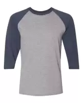 JERZEES 601RR Unisex Triblend Three-Quarter Raglan Baseball T-Shirt 2 Pack