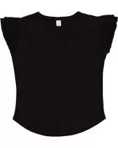 Rabbit Skins 3339 Toddler Flutter Sleeve T-Shirt