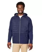 Core 365 CE808 Unisex Techno Lite Hybrid Hooded Jacket