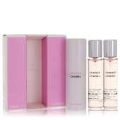 Chance Eau Tendre by Chanel Mini Eau De Toilette Spray + 2 Refills 3 x .7 oz for Women