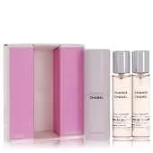 Chance Eau Tendre by Chanel Mini Eau De Toilette Spray + 2 Refills 3 x .7 oz for Women
