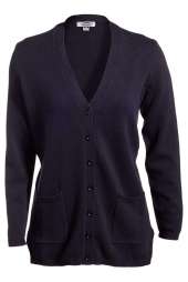 Edwards 119 Ladies' V-Neck Long Cardigan Sweater