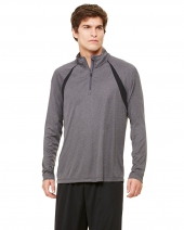All Sport M3026 Unisex Quarter-Zip Lightweight Pullover with Insets