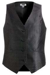 Edwards 7396 Ladies' Grid Brocade Vest