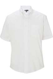 Edwards 1925 Men's Pinpoint Oxford Shirt - Short Sleeve