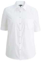 Edwards 5231 Ladies' S/S Stretch Poplin Blouse 