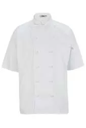 Edwards 3331 12 Button Short Sleeve Chef Coat With Mesh