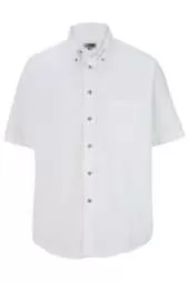Edwards 1230 Men's Easy Care Short Sleeve Poplin Shirt