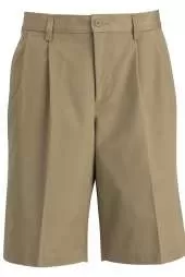 Edwards 2439 Mens Utility Chino Pleated Front Short