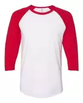 JERZEES 560RR Premium Blend Ringspun Three-Quarter Sleeve Raglan Baseball T-Shirt 2 Pack
