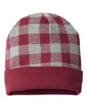 CAP AMERICA RKP12 USA-Made Plaid Beanie