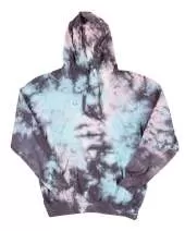 Dyenomite 854LM Premium Fleece Tie-Dyed Hooded Sweatshirt