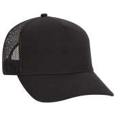 OTTO CAP 32-934 5 Panel Mid Profile Mesh Back Trucker Hat for Adult