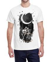 USTRADEENT Men's Halloween 100% Cotton Short Sleeve Scary Graphic T-Shirt UG200HLOW1
