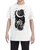 USTRADEENT Youth Halloween Heavy Cotton Scary Graphic T-Shirt UG500BHLOW1