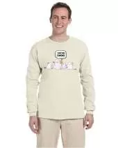 USTRADEENT Funny Halloween Ghost Costume Long Sleeves Graphics T-Shirt UG240HLOW6