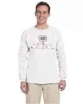 USTRADEENT Funny Halloween Ghost Costume Long Sleeves Graphics T-Shirt UG240HLOW6