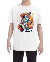 USTRADEENT Youth Astronaut Ultra Cotton Cool Graphic Shirt UG500BAST1