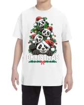 Youth Cute Polar Bear Santa Hat Merry Christmas Xmas Shirt