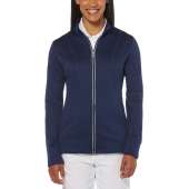 Callaway Ladies' Full Zip Waffle Fleece Jacket