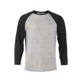 Delta Platinum Men's Tri-Blend 3/4 Sleeve Raglan Tee