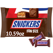 Snickers Fun Size College Basketball Milk Chocolate Candy Bars - 10.59 Oz Bag