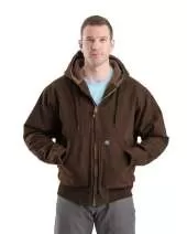 Berne HJ317 Men's Highland Flex180? Washed Duck Hooded Work Jacket