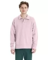 ComfortWash by Hanes GDH490 Unisex Garment Dye Polo Collar Sweatshirt