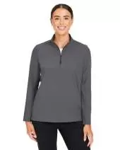 Devon & Jones DG410W CrownLux Performance? Ladies' Windsor Welded Quarter-Zip