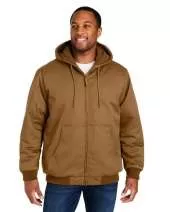 Harriton M722T Men's Tall ClimaBloc? Heavyweight Hooded Full-Zip Jacket