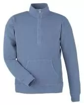 J America 8732JA Unisex Pigment Dyed Fleece Quarter-Zip