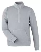 J America 8732JA Unisex Pigment Dyed Fleece Quarter-Zip