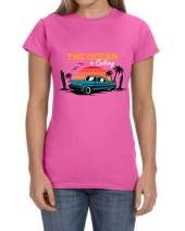 USTRADEENT Hawaiin Calling The Ocean Summer Graphic T shirt For Women