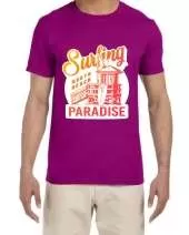 Ustradeent Hawaiin Calling Surf Board Adventure Summer Graphic T Shirt For Men
