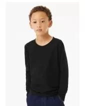 Bella + Canvas 3501YCV Youth Heather CVC Long-Sleeve T-Shirt