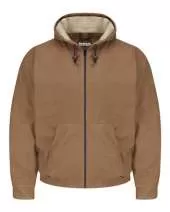 Brown Duck Hooded Jacket - EXCEL FR? ComforTouch? - Tall Sizes