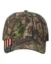Camo Woven USA Flag Cap