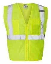 Clear ID Vest with Zipper Closure