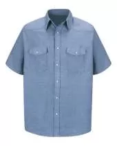 Deluxe Western Style Short Sleeve Shirt - Tall Sizes