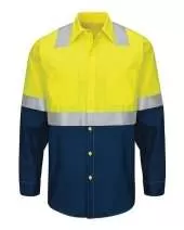Enhanced & Hi-Visibility Long Sleeve Work Shirt - Tall Sizes